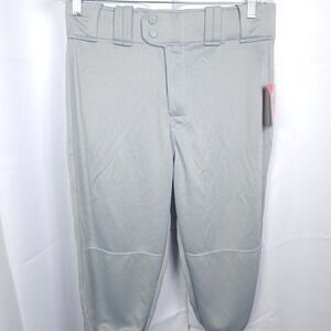 NWT Rawlings Gray Baseball Knickers Men Medium 32x18 100% Polyester‎